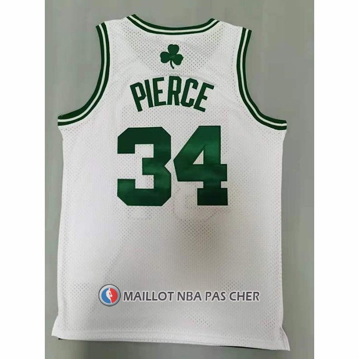 Maillot Boston Celtics Paul Pierce NO 34 Mitchell & Ness 2007-08 Blanc